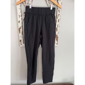 Alder Open Air Pants Women's Sz XS Black‎ Zip Pockets Comfort Tapered Stretch